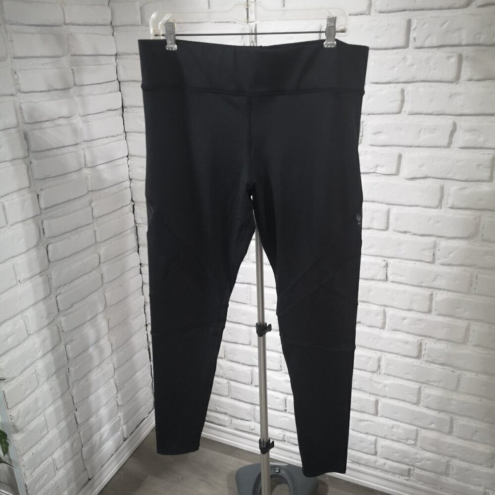La Senza Ladies Size XL Black Ankle Length Wide Waistband Leggings